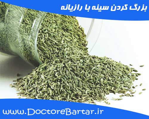 بزرگ کردن سینه با رازیانه